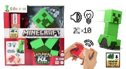 Juguete Minecraft Vanilla Creeper Explosivo con Control Remoto