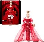 Barbie Muñeca Mattel 80th Aniversario Vestido Rojo Rubí